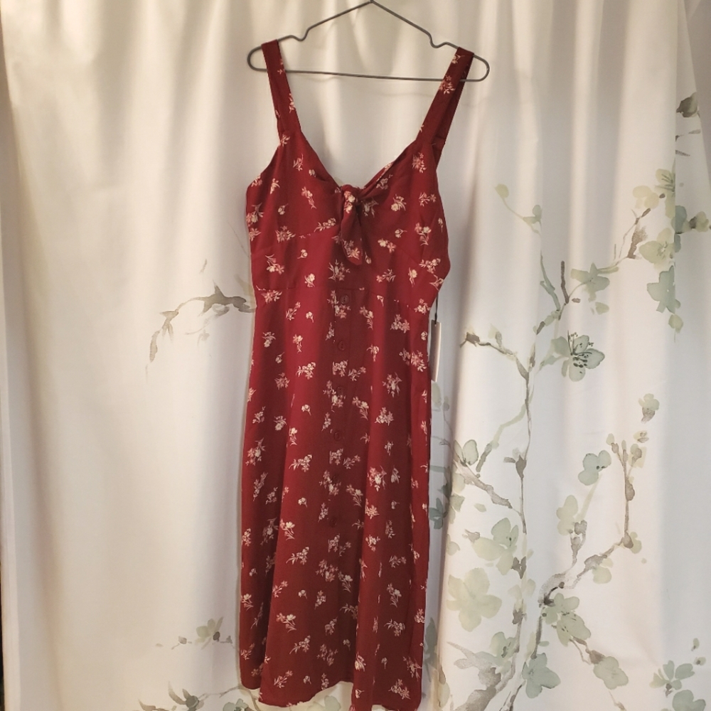 Cotton Candy LA Floral Midi Dress